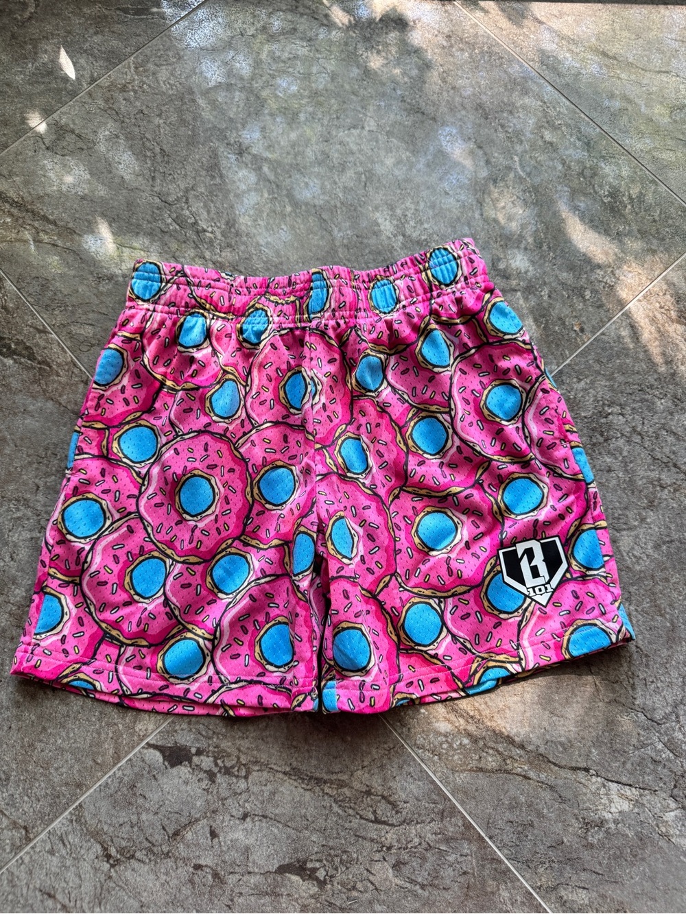 Baseball 101 Strawberry Donut Shorts